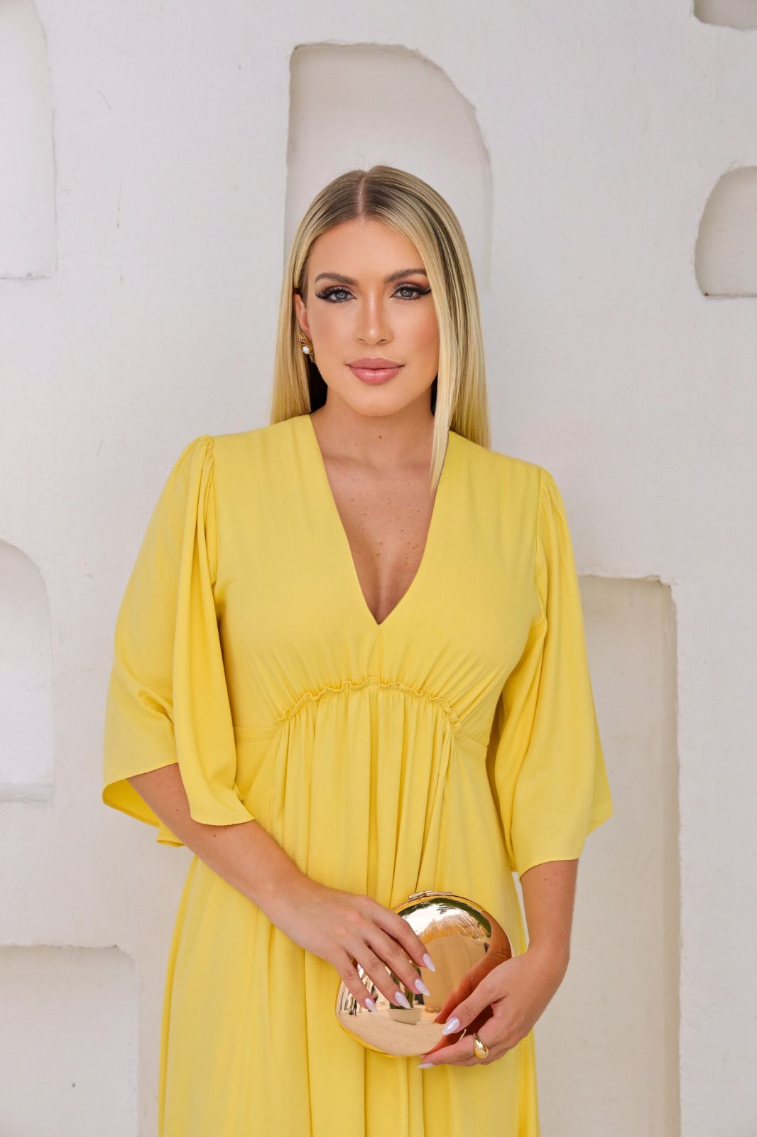 Vestido Claudia Amarelo
